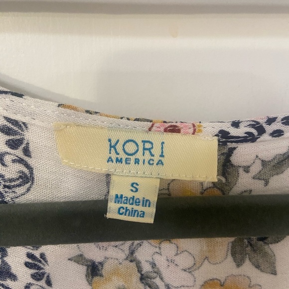 Kori patchwork boho lace bell sleeve dress size S - Picture 6 of 8